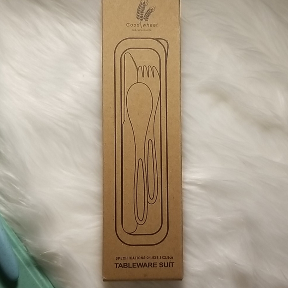 Utensils. 3 pcs. and Container. - Picture 2 of 3